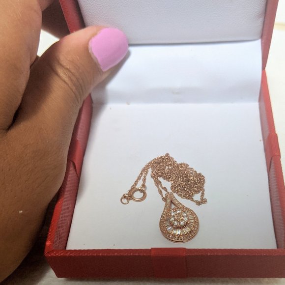 Diamond Necklace Rose Gold - Picture 2 of 5